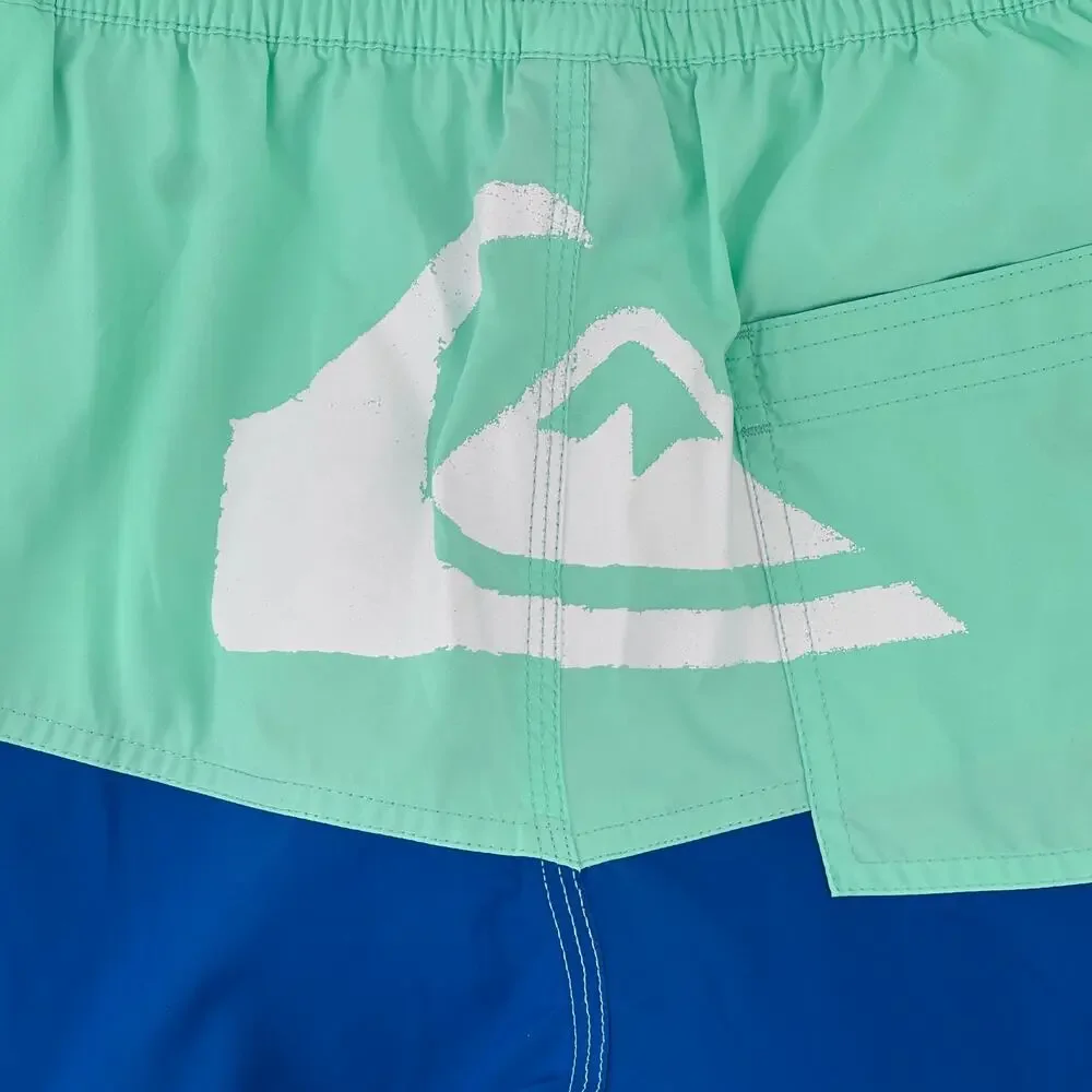 Quiksilver Butt Logo Volley Swim Trunks Shorts Mens Size Small